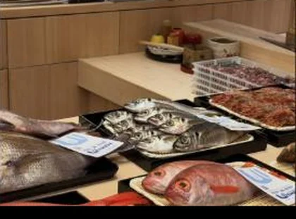 The Ueken counter at Toyosu market