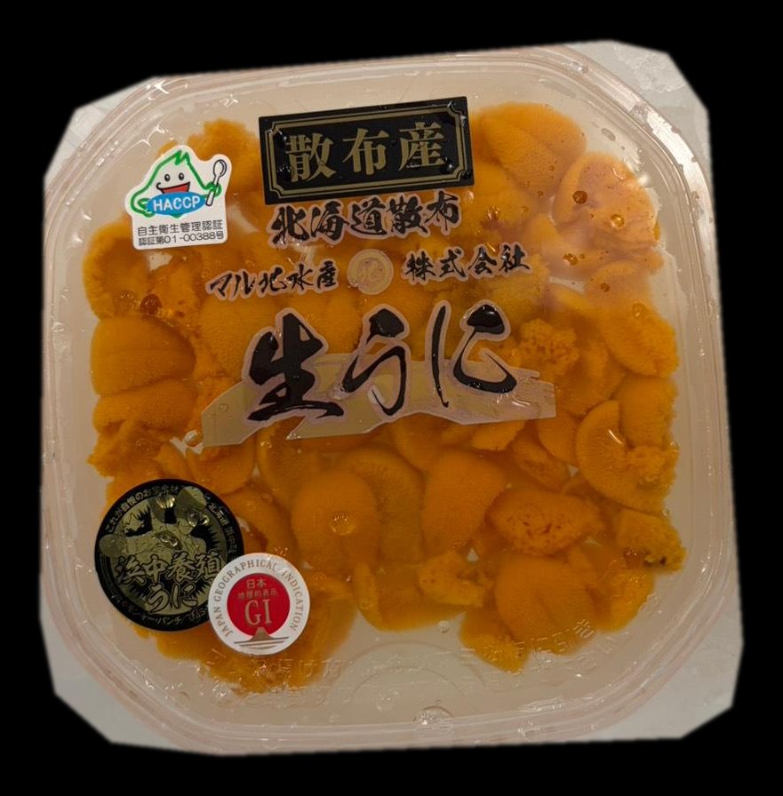 Marukita – Farmed, packed in seawater uni, seawater cup